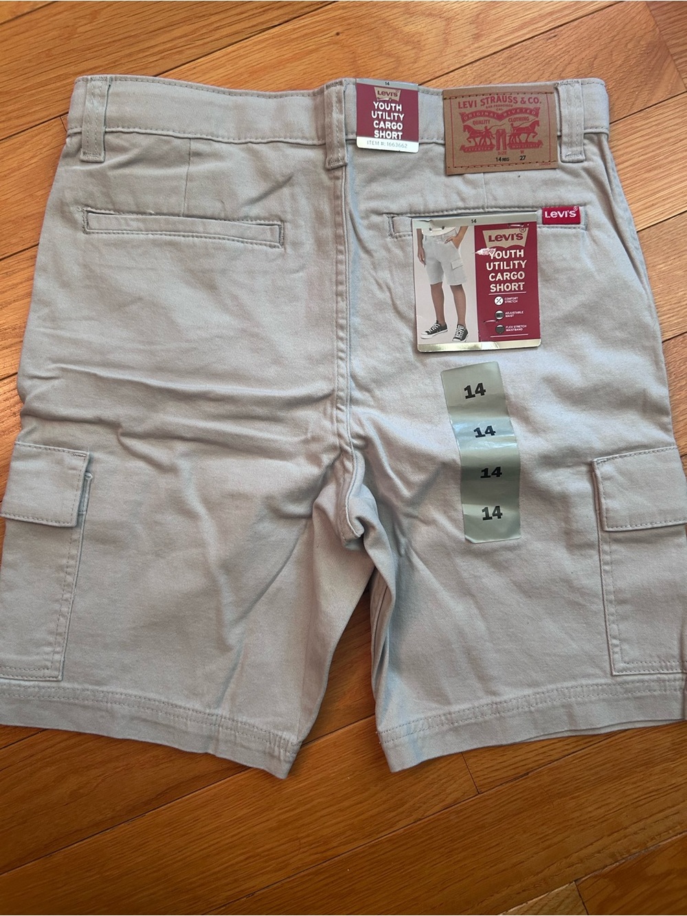 Levi's boys Cargo Shorts - Light Gray